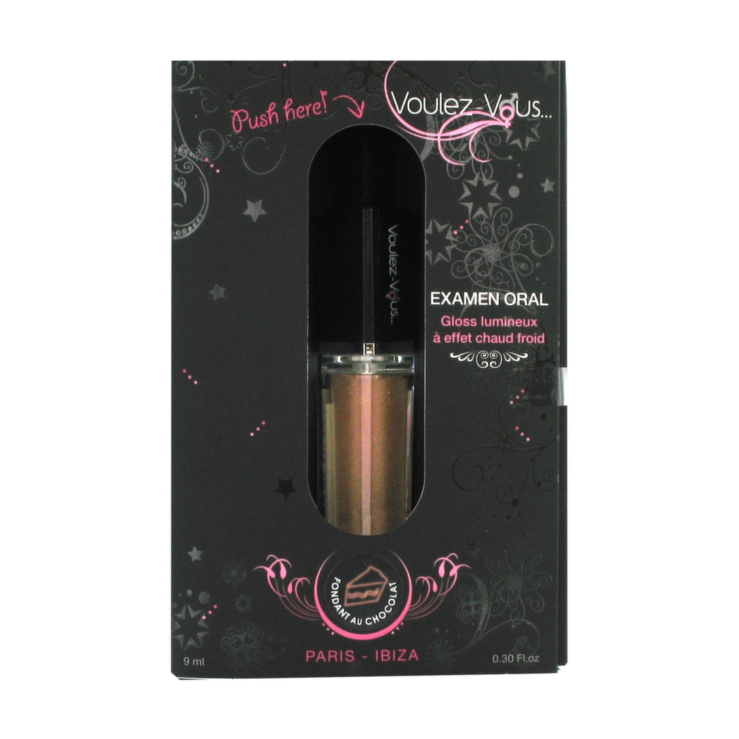 Voulez-Vous… lūpų blizgis su vėsinančiu ir šildančiu efektu, šokoladinis fondanas, 9 ml