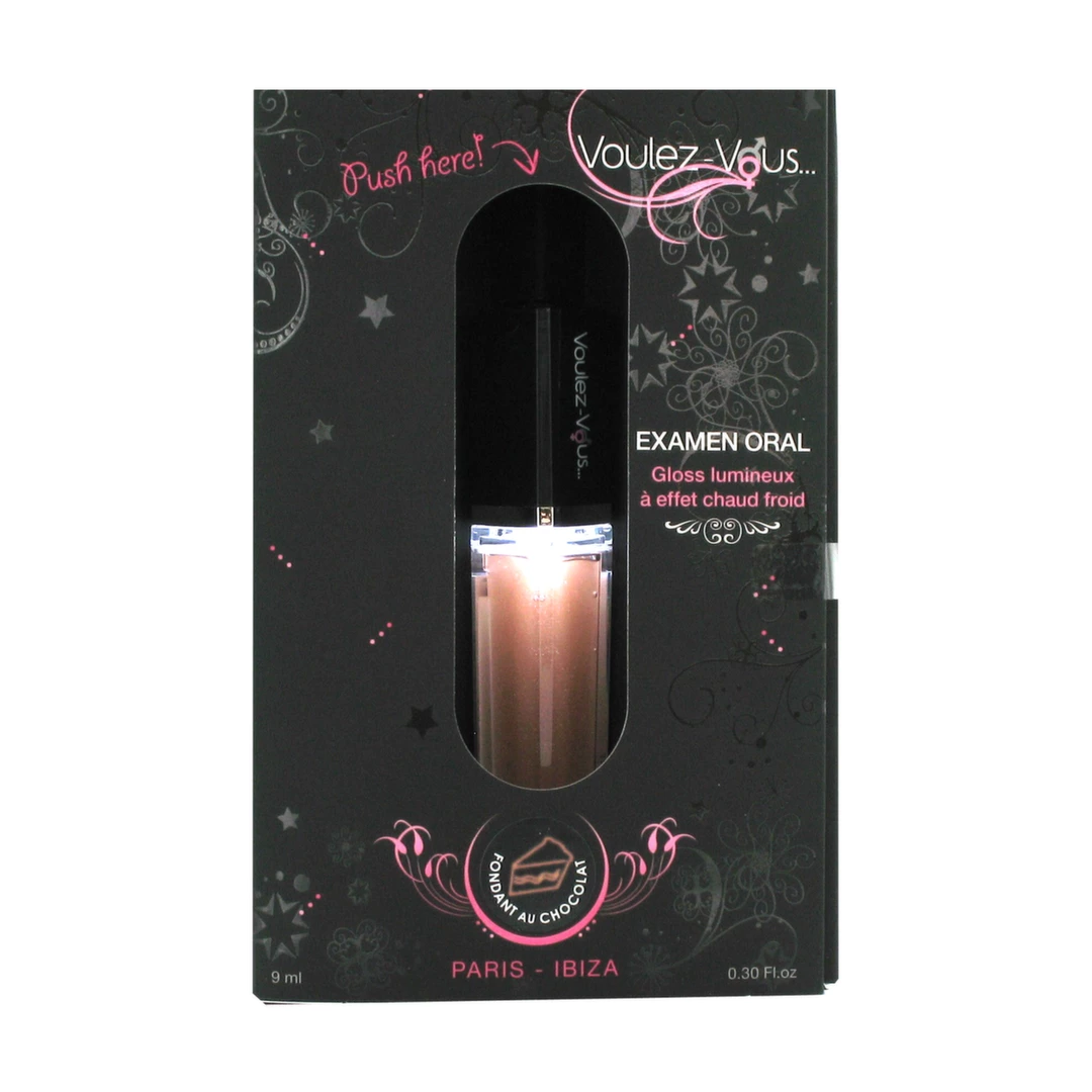 Voulez-Vous… lūpų blizgis su vėsinančiu ir šildančiu efektu, šokoladinis fondanas, 9 ml