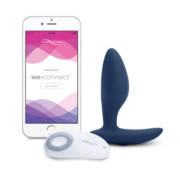 We-Vibe Ditto vibruojantis analinis kaištis su pulteliu, Midnight Blue