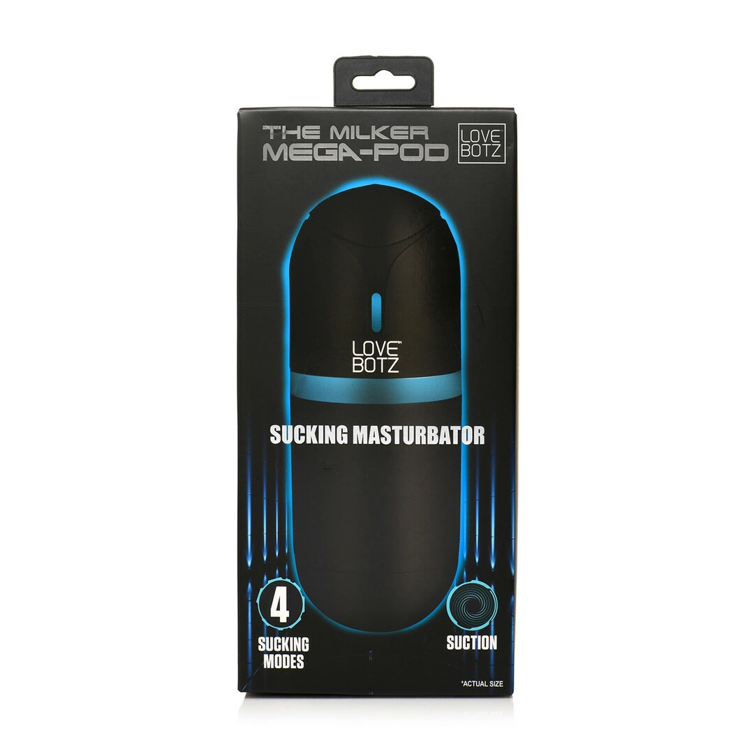 XR Brands The Milker dvipusis masturbatorius su siurbimu