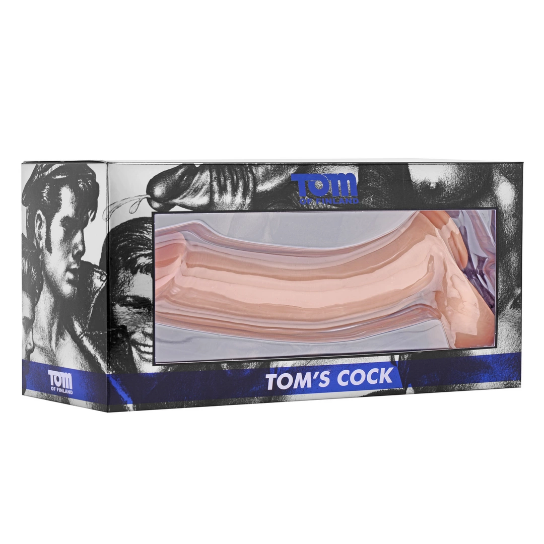 XR Brands Tom of Finland didelis dildo, 36 cm, juodas