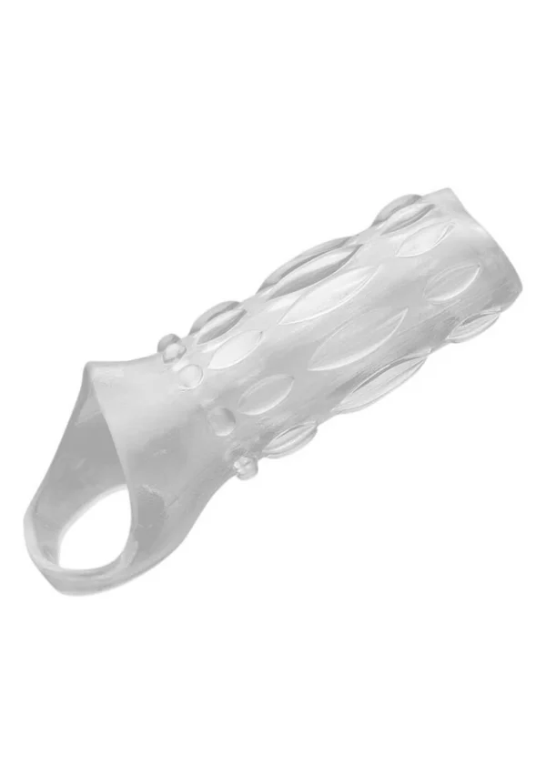 XR Brands penio antgalis iš TPR su atviru galu, skaidrus, 11,4 cm
