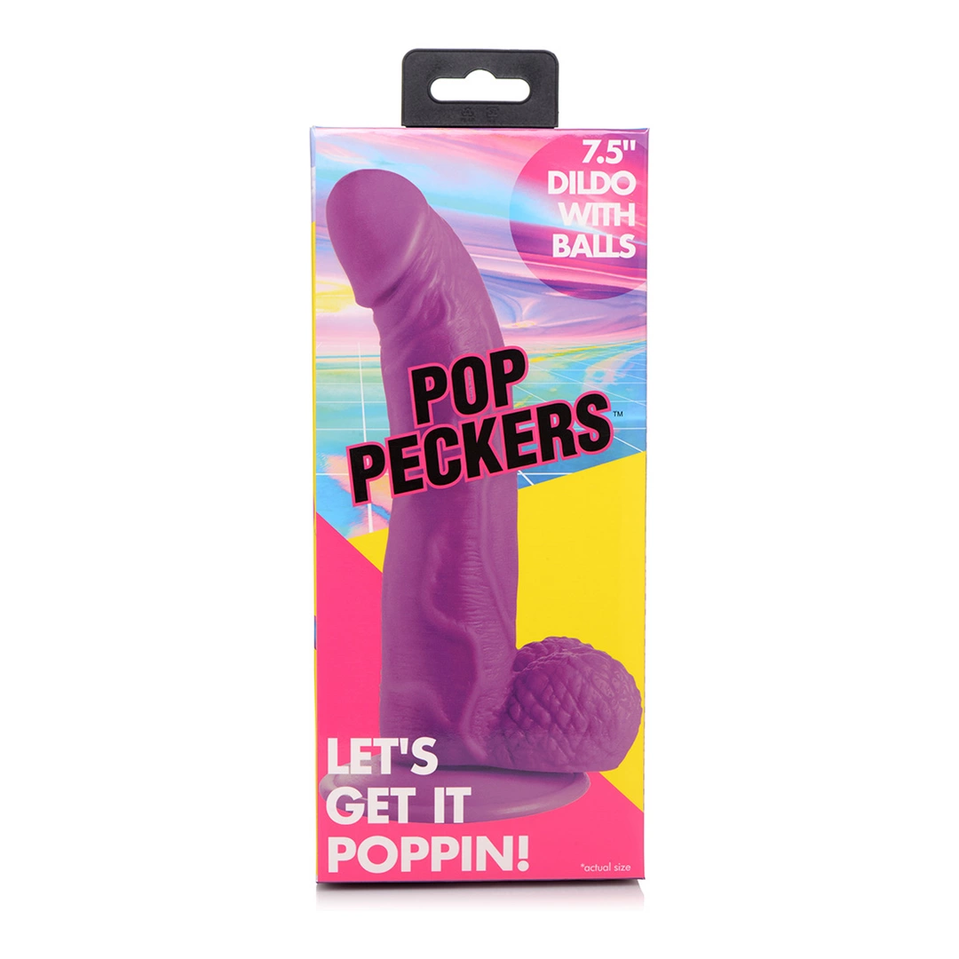 XR Brands Pop realistiškas dildo su siurbtuku, 19 cm