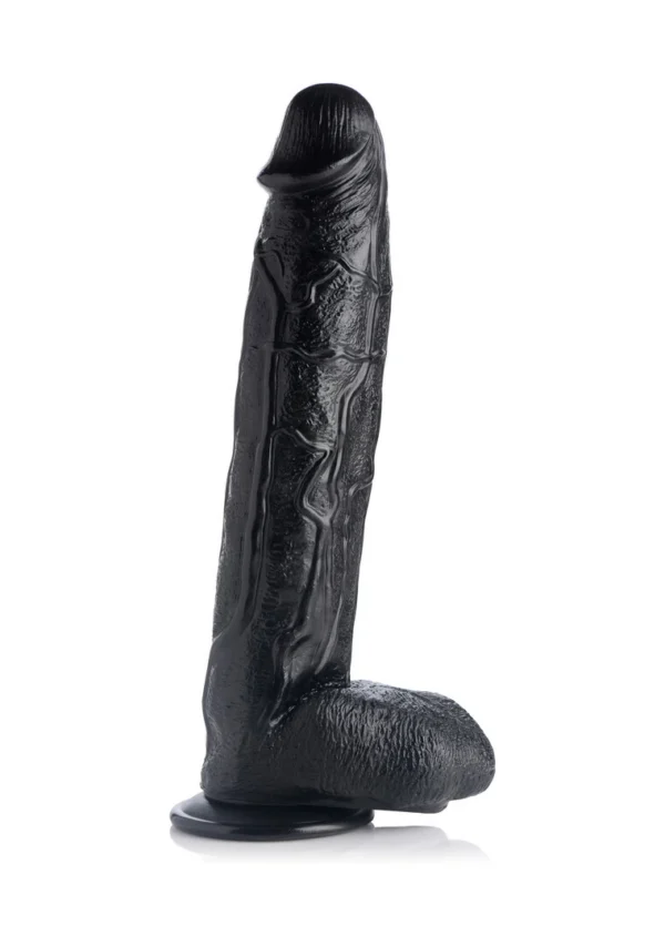 XR Brands Raging Rhino didelis realistiškas dildo su siurbtuku, 43 cm