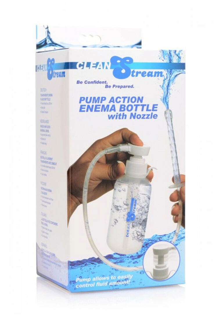 XR Brands CleanStream intymios higienos irigatorius su pompa ir antgaliu, 300 ml