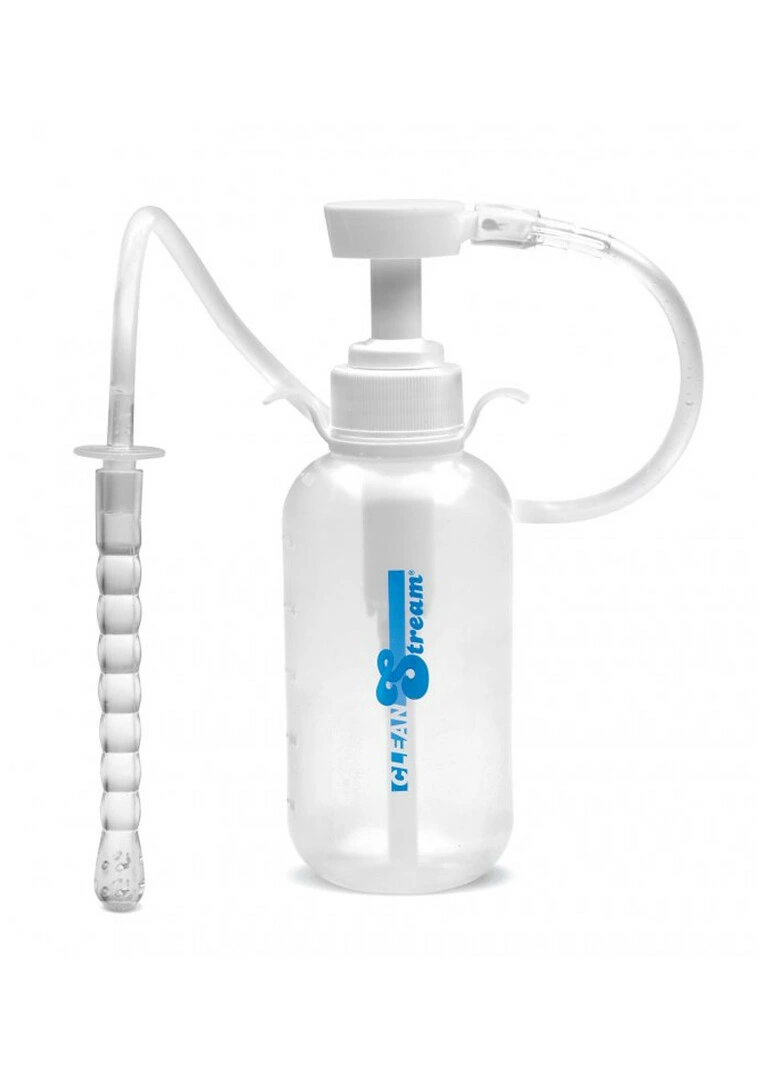 XR Brands CleanStream intymios higienos irigatorius su pompa ir antgaliu, 300 ml