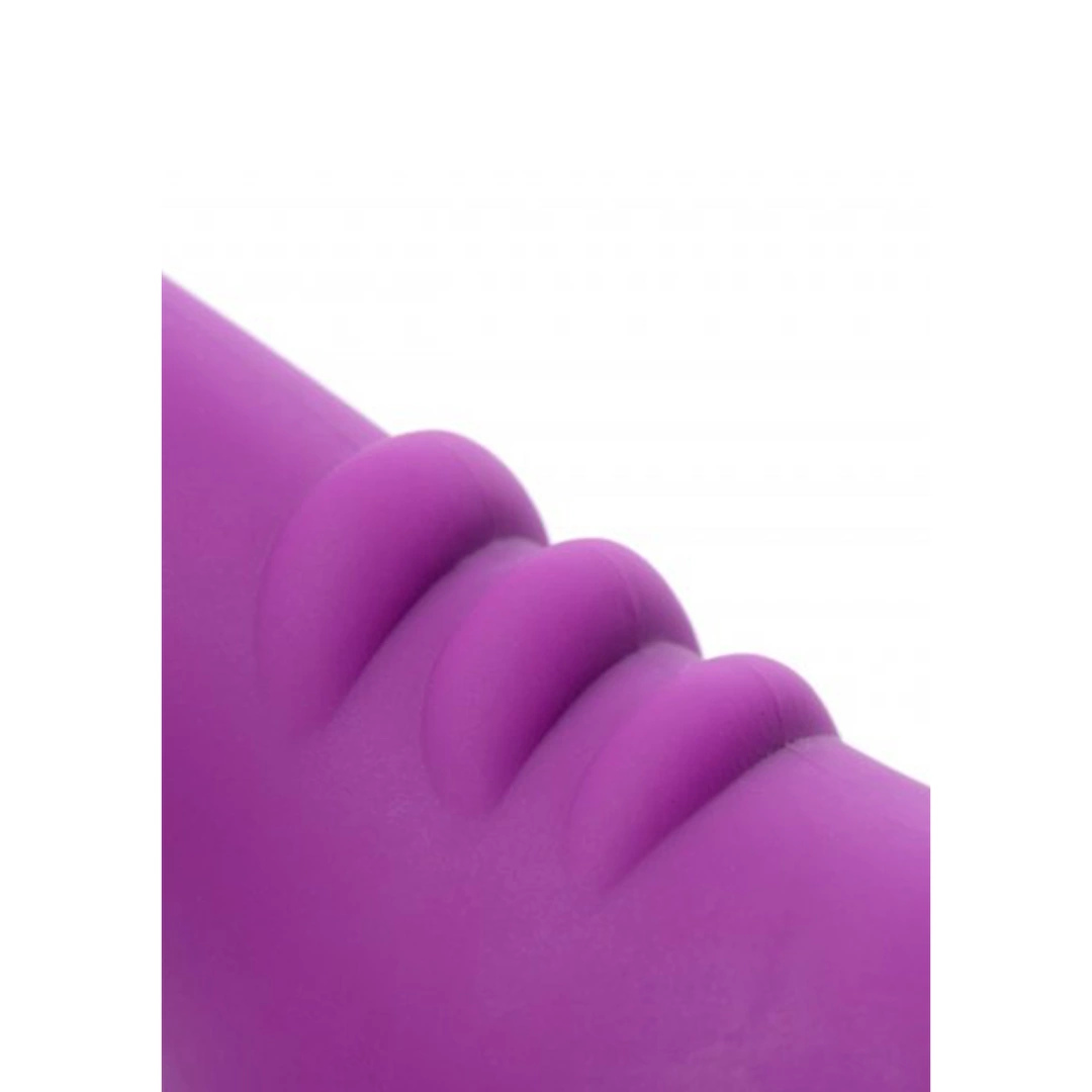 XR Brands Royal vibruojantis strap-on be diržų, juodas