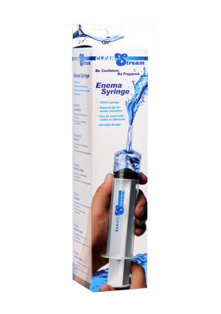XR Brands CleanStream higieninis švirkštas su matavimo skale, 150 ml