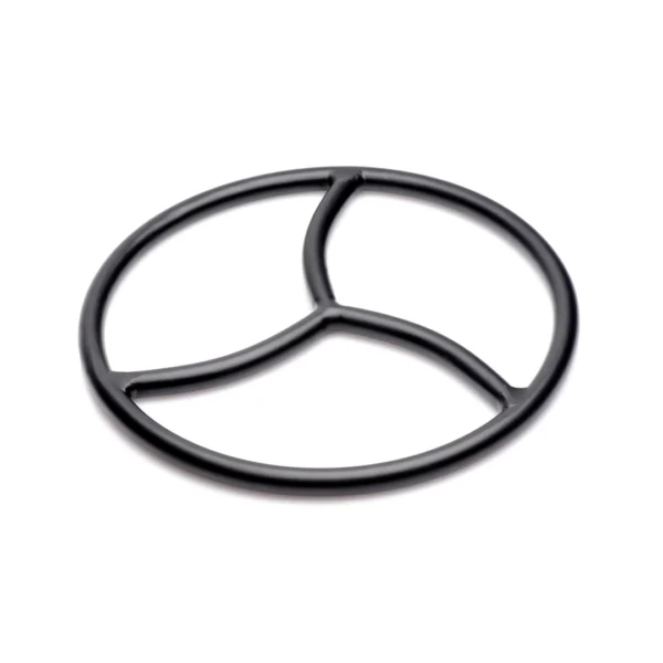 XR Brands surišimo žiedas su trimis segmentais, juodas, 21,8 cm