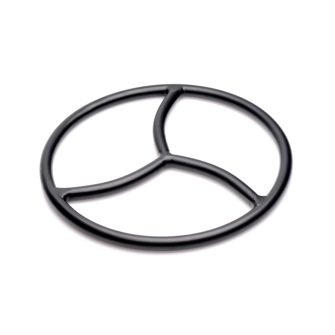 XR Brands surišimo žiedas su trimis segmentais, juodas, 21,8 cm