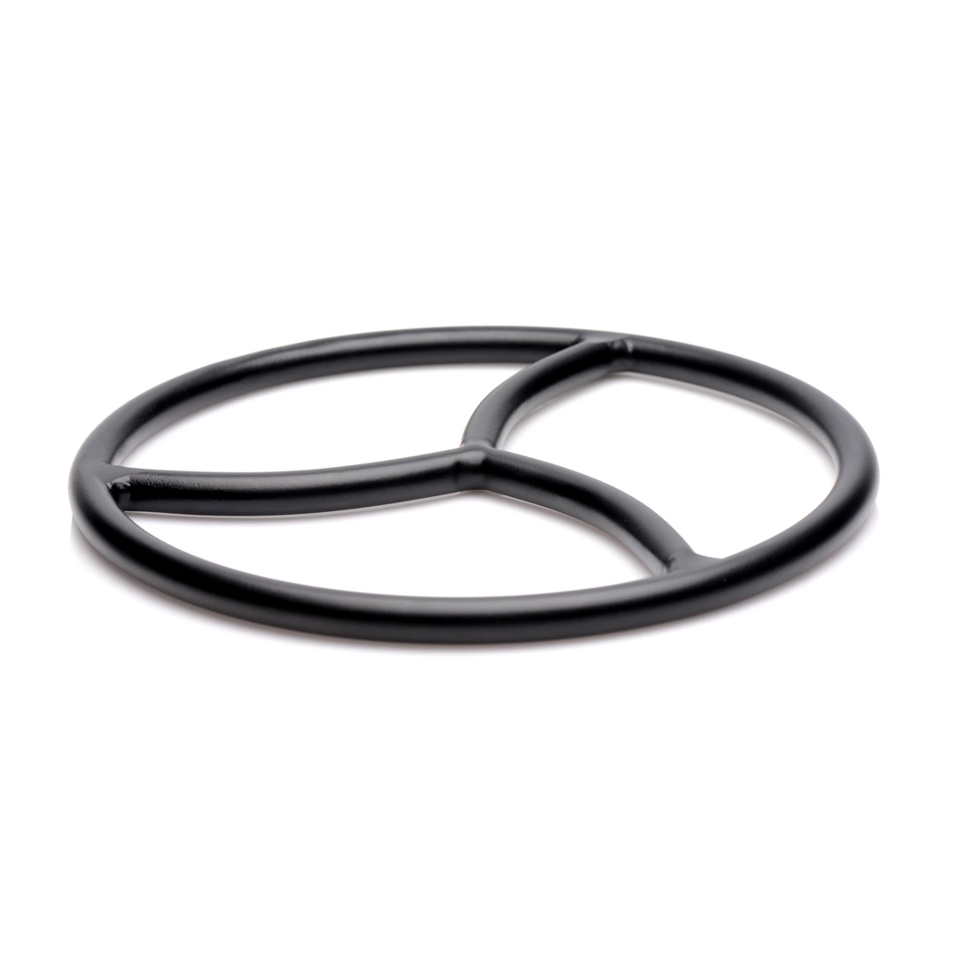 XR Brands surišimo žiedas su trimis segmentais, juodas, 21,8 cm