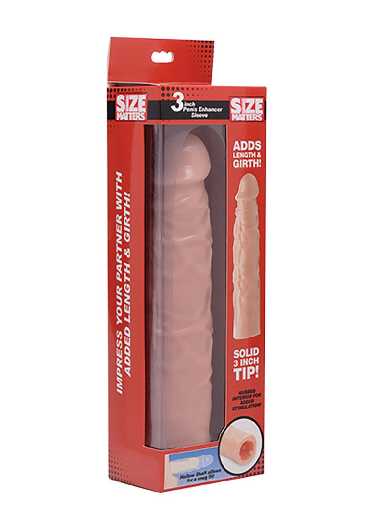 XR Brands penio antgalis su reljefiniu paviršiumi, 19 cm