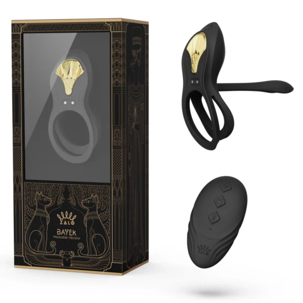 Zalo Bayek vibruojantis varpos žiedas su pulteliu, Obsidian Black